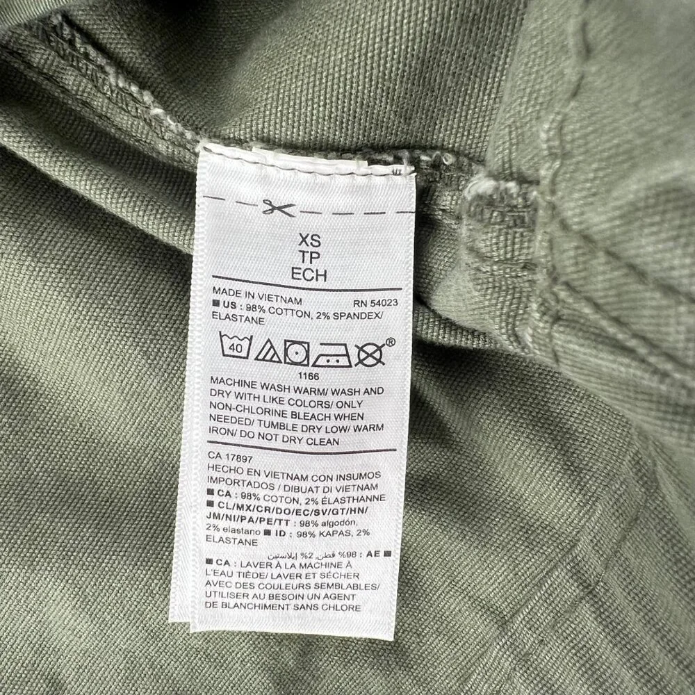 Old Navy Women's Utility Jacket size XS Army Olive Green‎